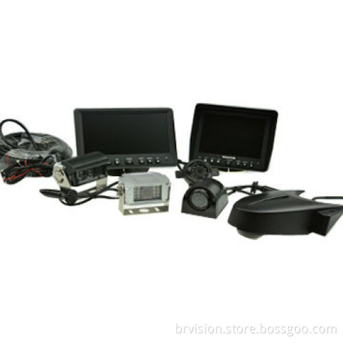 7-inch Quad Rear-view System, Splitter Monitor, Waterproof Camera